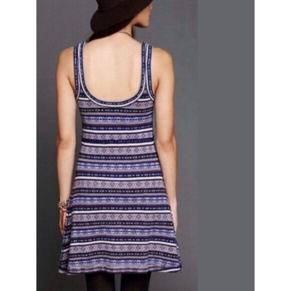 Free People Womens Small Nordic Fair Isle Tank Sweater Dress - Picture 3 of 11